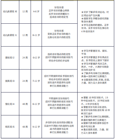 10-12岁少儿乒乓球进阶课程(图2)